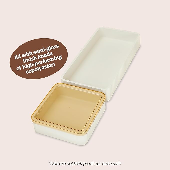 Nonstick Bakeware Set with 2 Silicone Trays and 2 Lids, Silicone Baking Sheet Pan, Baking Pan Dividers, Safe to use and Easy to Clean, Oven safe up to 450 °F