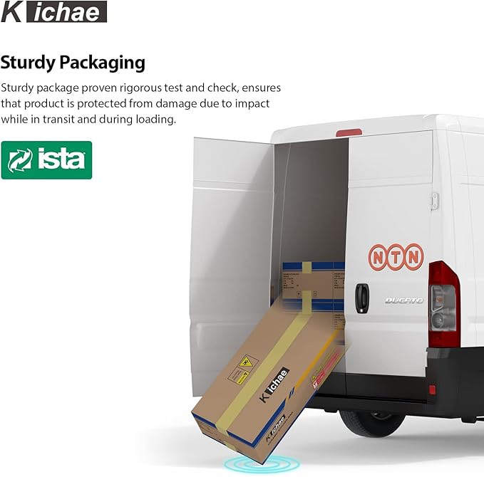 Kichae Granite Composite Undermount Kitchen Sink 32 inch - Granite Quartz Sink 32 x 19 Matte Black Workstation Sinks