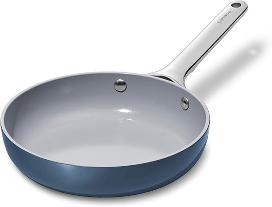 Caraway Nonstick Ceramic Mini Fry Pan (1.05 qt, 8") - Non Toxic, PTFE & PFOA Free - Oven Safe & Compatible with All Stovetops (Gas, Electric & Induction) - Navy