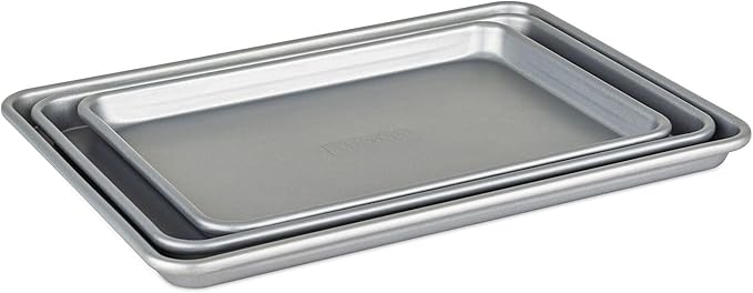 Viking 3-Piece Nonstick Baking Sheet Set, Silver