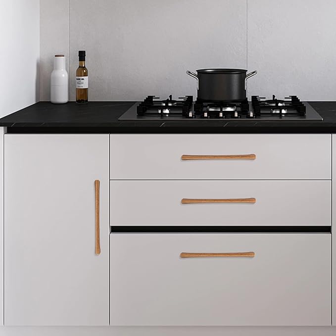 10 Pack 7-1/2 Inch Kitchen Cabinet Handles Antique Brass Cabinet Pulls Vintage Drawer Pulls Aged Kitchen Hardware