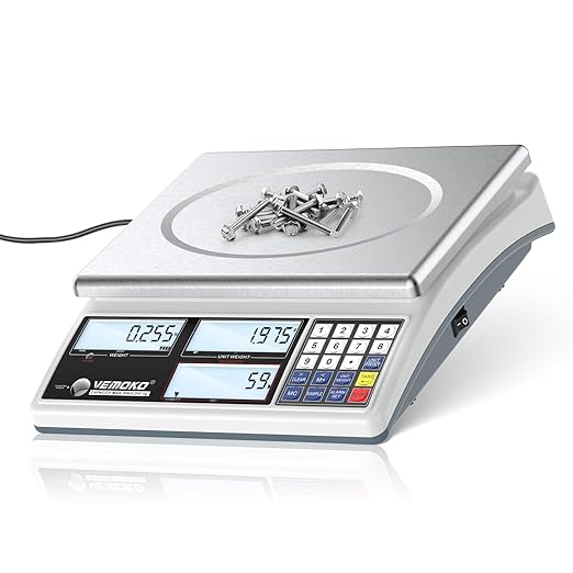 Industrial Counting Scale for Small Parts - 30kg/66lb Digital Gram Scale with 1g Precision, kg/g/lb Switchable Electronic Scale for Jewelry Coin, Precious Metals & Piece Counting Scales