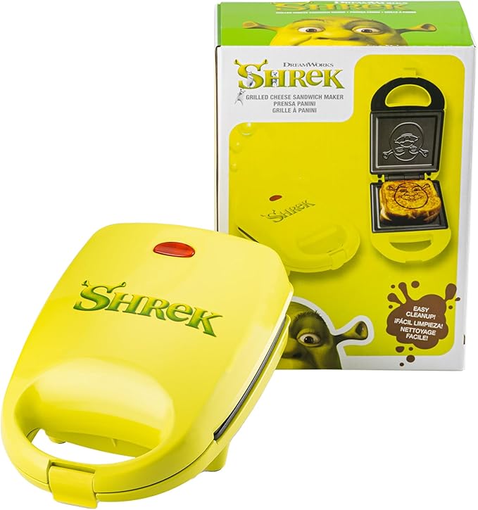 Uncanny Brands Shrek Sandwich Maker - Small Kitchen Appliance