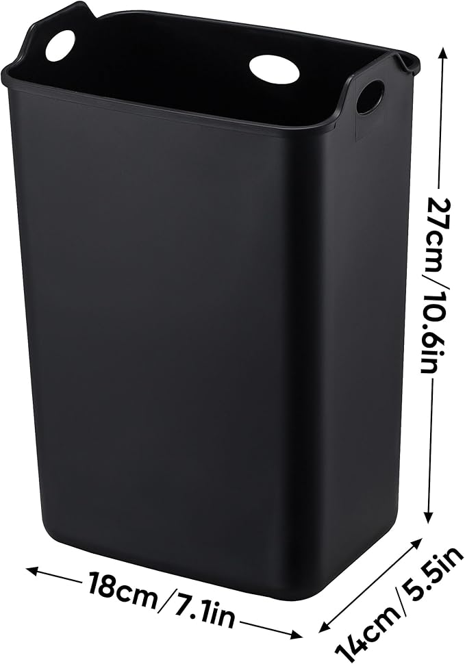 2.11Gallon 8L Carbon Steel Trash Can Door Compost Bin Wall Mounted 2 Ways Sliding Lid Compost Bin Countertop Kitchen Hanging Cabinet Door Trash Bin Metal Garbage Bin Cubo de Basura Ivory