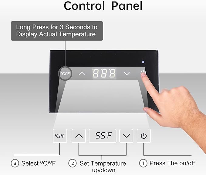 Cobalance Wine Chiller Electric,Single Bottle Cooler for 750ml Wine or Some Champagne,Portable Coolers Keep Cold Up to 24h,Personalized Chillers at Party,Gift for Wine Lover