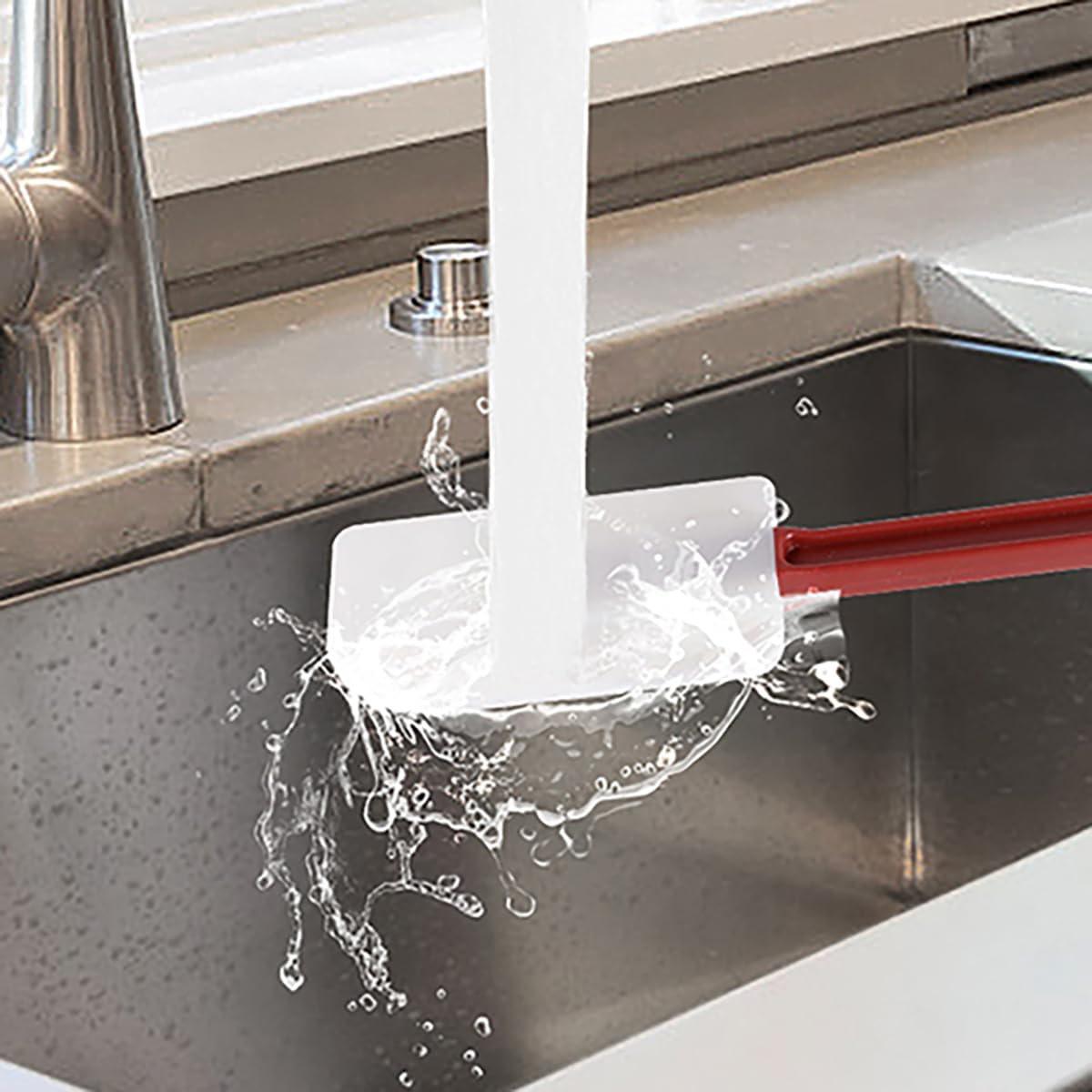 Commercial Rubber Spatula Set of 2, High Heat Resistant Silicone Scrapers 16 Inches, Commercial Spatula for Cooking, Rubber Spatula Set Resistant to 500℉ (2 Scrapers 16"/L)