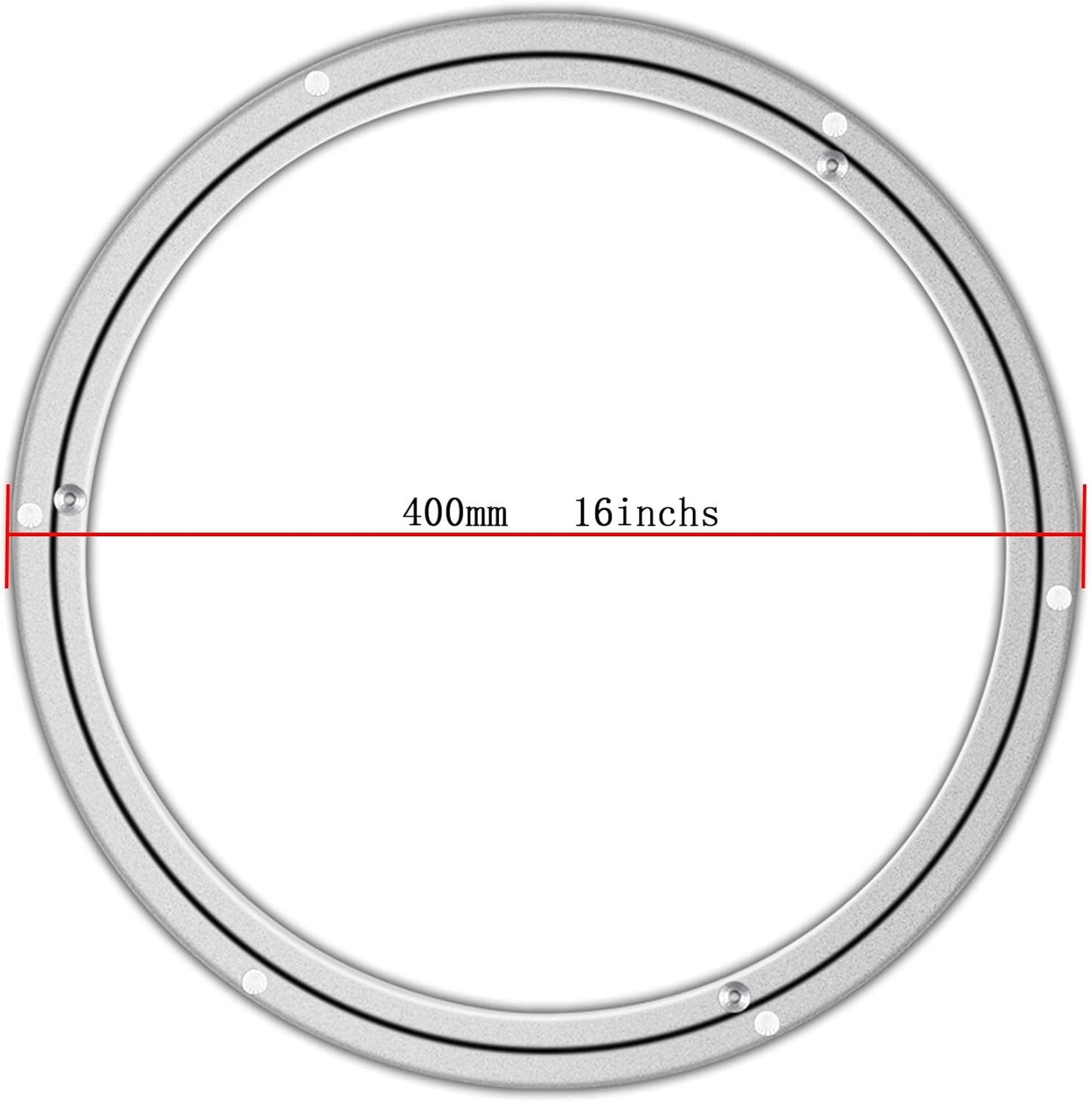 Lazy Susan Hardware Metal Rotating Turntable Bearings Swivel Plate Hardware for Dining-Table and Workbench (16 Inchs) …