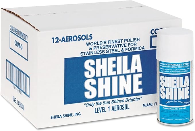12 x 10oz Stainless Steel Cleaner and Polish - Cleans, Polishes & Protects Kitchen Appliances, Refrigerators, Sinks, Ovens & Grills - Residue, Streak Free Shine - Spray Polish Stainless Steel Cleaner