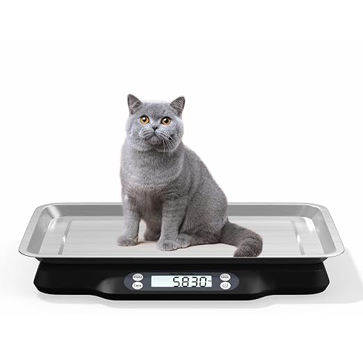 Helsevesen Digital Little Animal Precision Scale(30kg/2g; 66lb/0.1oz), Kitchen Scale, Postal Scale, Compact Bench Scale, Digital Wet Diaper/Organ Scale