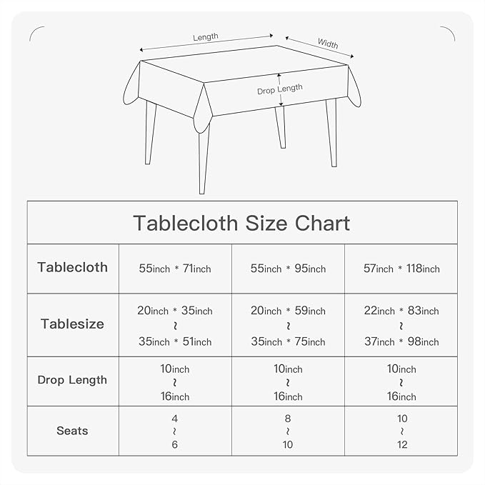 BALCONY & FALCON Rectangular Table Cloth Water Resistant Double-Sided Usable Peach-Skin Fabric Tablecloth for Weddings Holidays Dining Banquets Gardens(Black and Red, 55x70)