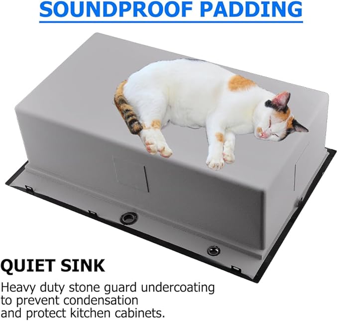 33 Black Drop in Kitchen Sink, 33 x 19 Inch Black Stainless Steel Kitchen Sink Single Bowl 16 Gauge Workstation Top Mount Deep Basin