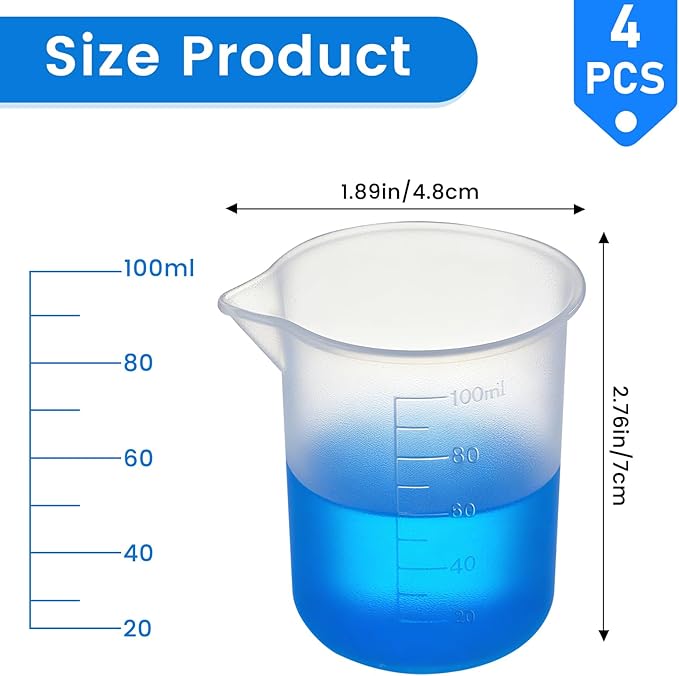 4PCS Silicone Laundry Detergent Cup Holder - Liquid Laundry Detergent Dispenser Cups Reusable, Flexible Washable Liquid Measuring Cups for Home, Dorm, Hotel