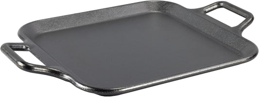 Lodge BOLD 12 Inch Seasoned Cast Iron Square Griddle with Loop Handles, Design-Forward Cookware