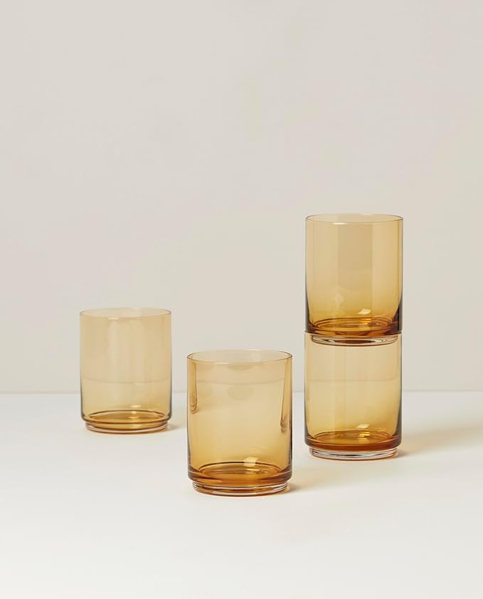 Lenox Tuscany Classics 4Pc Tall Glasses, 1.10, Orange