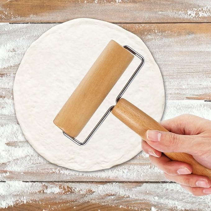 Pizza Rolling Pin, Small Rolling Pin, Non-Stick Wooden Dough Roller for Pastry Tortilla Pizza Cookie Dumpling(Type 3)