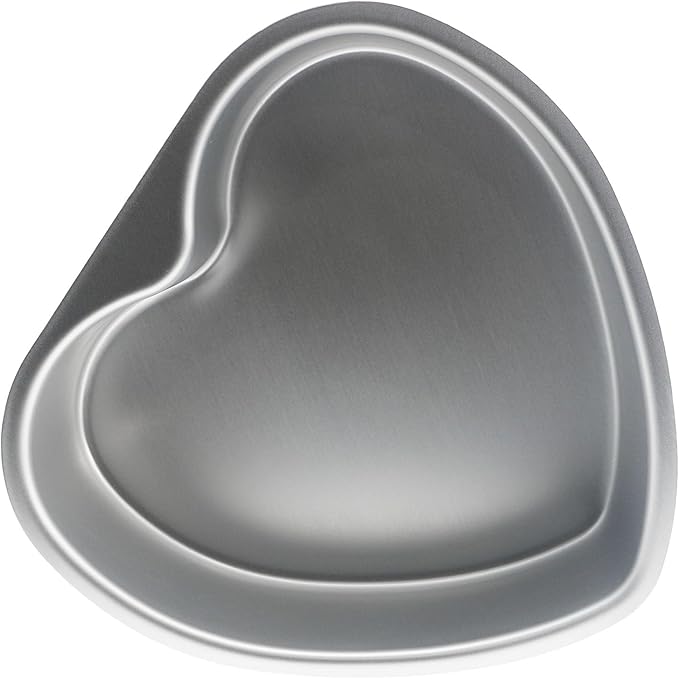 QAZXCDEW- Heart Shaped Cake Pan Heart Cake Mold 8inch Aluminum Cake Pans For Valentine's Weddings Birthday Party-1pcs