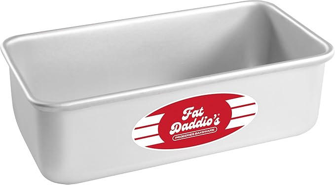 Fat Daddio's BP-5642 Anodized Aluminum Bread Loaf Pan, 7.75 x 3.75 x 2.5 inch