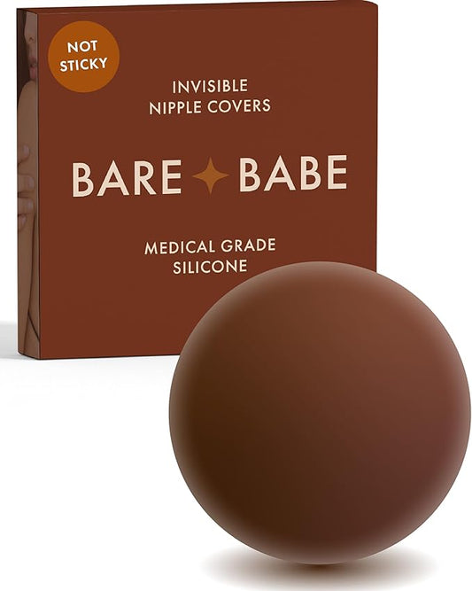 Grippy Not Sticky Nipple Covers - Cakes Reusable Non Adhesive Nipple Pasties for Women - Silicone Bra Inserts