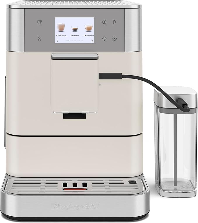 KitchenAid Fully Automatic Espresso Machine KF7, KES8557, Porcelain White