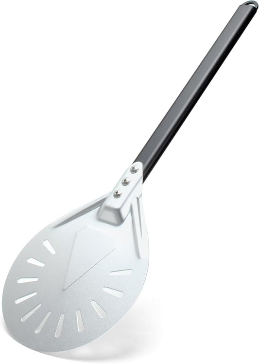 Pizza Turning Peel, 8-inch Metal Pizza Turner, Aluminum Turning Peel