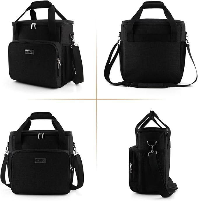 BAGLHER Coffee Maker Travel Bag Compatible with Keurig K-Mini, Keurig K-Express, Keurig K-Iced or Other Accessories, Portable Coffee Maker Case with Shoulder Strap for Travel, Black