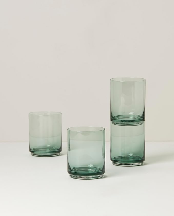 Lenox Tuscany Classics Stackable 4Pc Tall Glasses, 2.79, Green