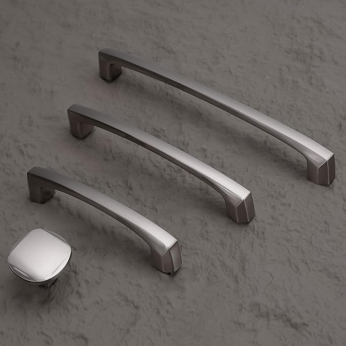 20 Pack 7 Inch(177mm) Brushed Satin Nickel Kitchen Cabinet Handles Cabinet Pulls Drawer Pulls Kitchen Hardware