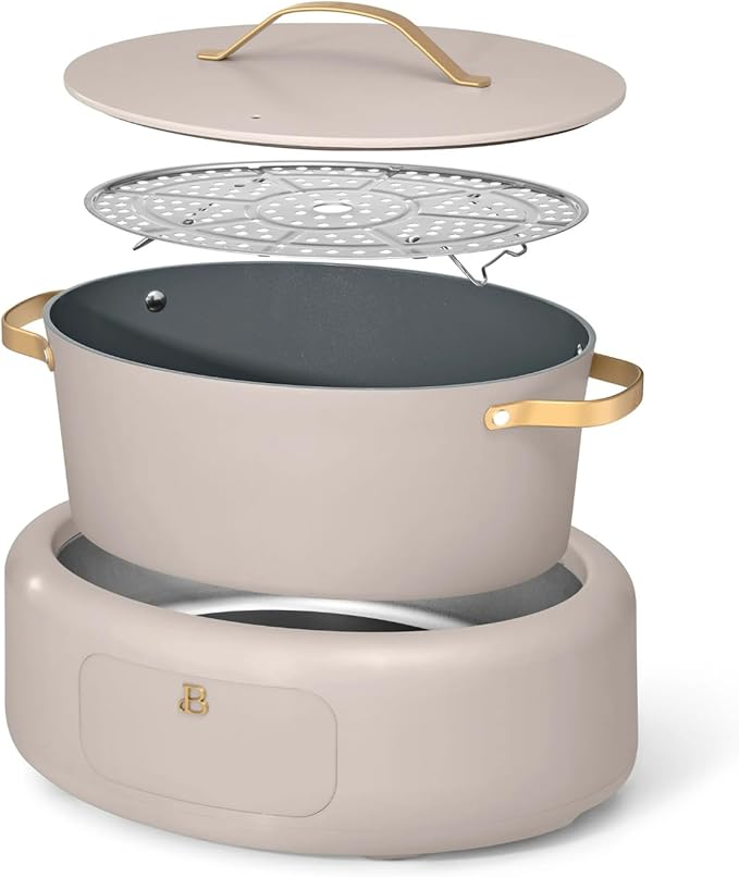 Beautiful 10-in-1 6 Qt Electric Multi-Cooker – Compact Design with Big Capacity: Perfect for Holiday Hosting, Christmas Desserts, Winter Comfort Foods & Everyday Family Meals