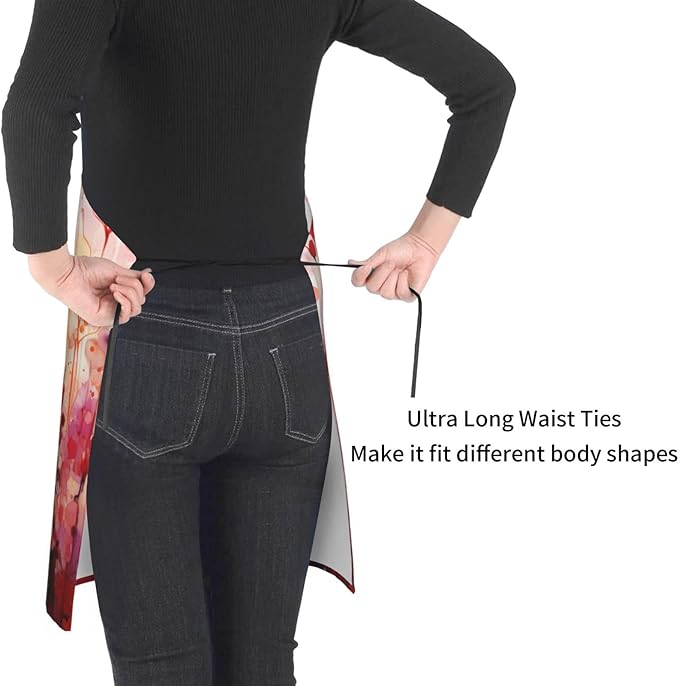 Funny Animal Apron with 2 Pockets Waterproof for Men Women Kitchen Garden Decor