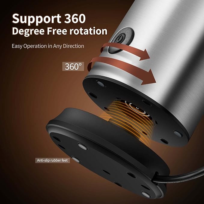 CIRAGO Milk Frother 4 in 1 Electric Milk Steamer Automatic Hot & Cold Foam Maker and Milk Warmer for Latte, Cappuccinos, Macchiato, Hot Chocolate Milk