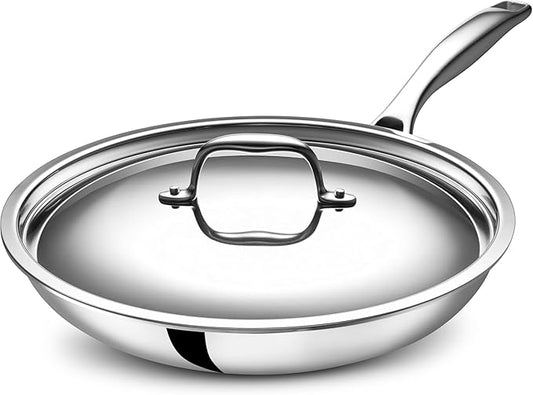 LEGEND COOKWARE Stainless Steel Cookware Set (12" Frying Pan + Lid)