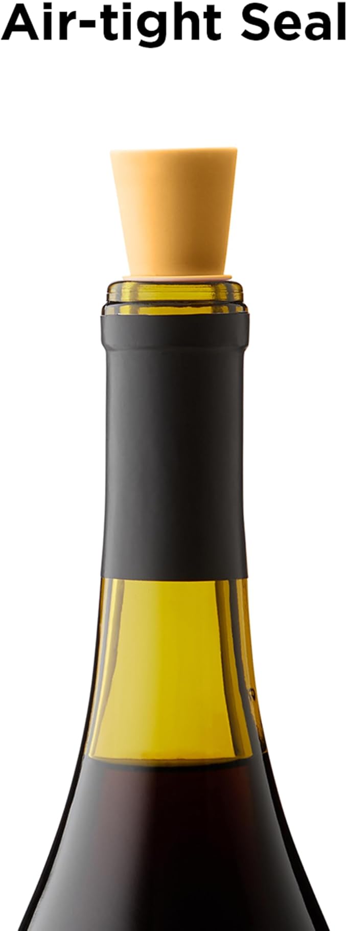 Rabbit Wine Stoppers and Beverage Bottle Stoppers, Silicone Set of 4