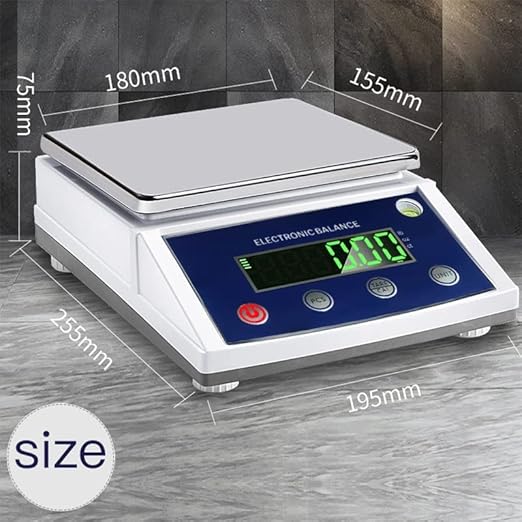 High-Precision Laboratory Digital Analytical Balance Electronic Scales Industrial Scale (3kg/0.01g (Square Pan))