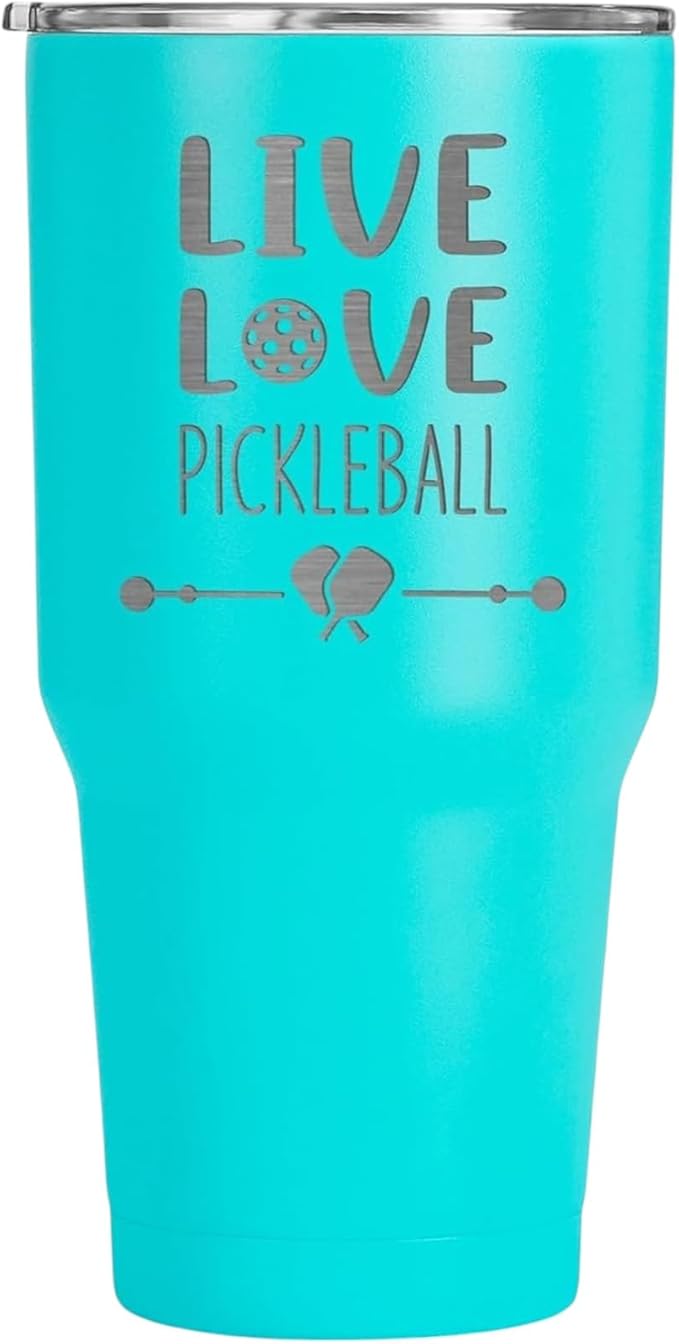 EMM Stainless Steel Coffee Tumblers, Tumbler With Sliding Lid & Silicone Straw, Durable, Spill Proof, Vacuum Insulated Drinkware - Teal