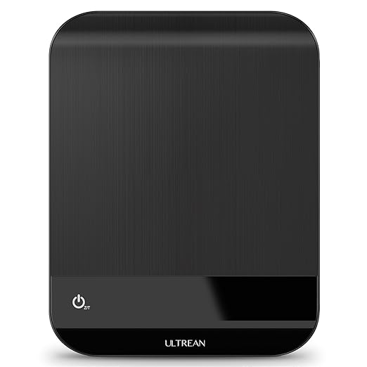 Ultrean Food Scale, Digital Kitchen Scale with LED Display, Weight Grams and Ounces for Baking Cooking, 6 Units with Tare Function, 11lb (Batteries Included)