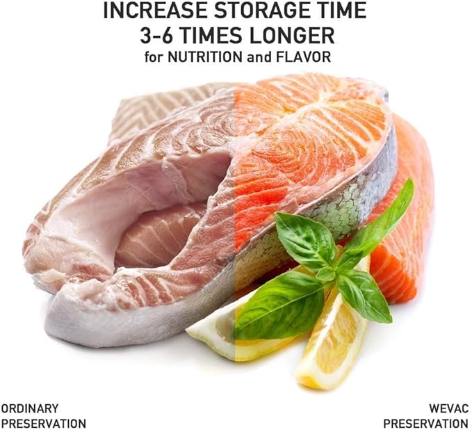 Wevac Vacuum Sealer Bags 100 Quart 8x12 Inch for Food Saver, Seal a Meal, Weston. Commercial Grade, BPA Free, Heavy Duty, Great for vac storage, Meal Prep or Sous Vide