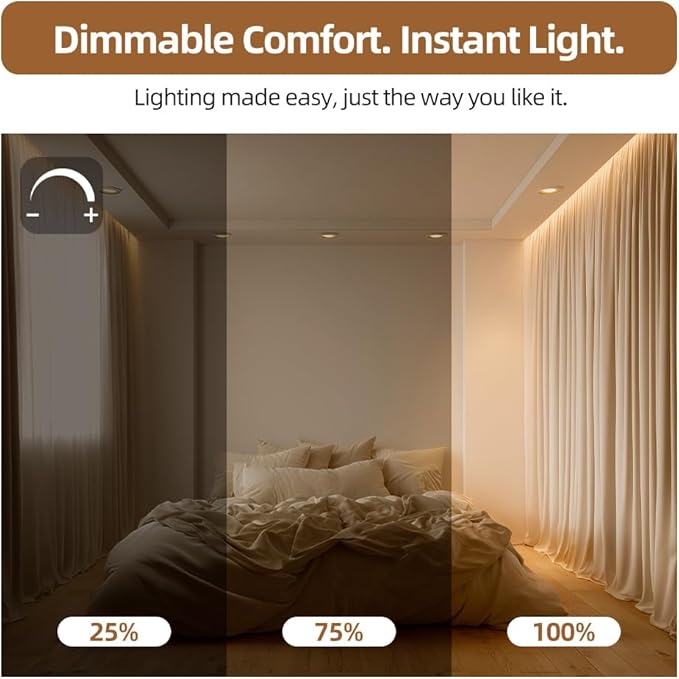 36 Pack BR30 LED Bulbs, 65W Equivalent, 2700K Soft White, 700 Lumens, Flicker-Free, Dimmable Recessed Can Flood Lights for Home & Kitchen, Long Lasting & Energy Efficient, E26 Base, UL Listed