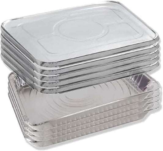 INFINITY EL Disposable Aluminum Foil Pans with Lids 10 Pack | Half-Size 12.5"x 10"x 2.5" Deep Disposable Baking Pan | Heavy Duty Aluminum Pan for Roasting Turkey, Lasagna, Thanksgiving, Christmas