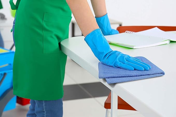 Softolle Bar Mop Towels, Pack of 12-16x19 Inches - 100% Cotton Super Absorbent Towels, Multi-Purpose for Home and Bar Cleaning (Electric Blue)