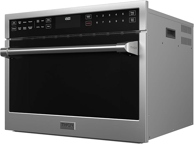 Thor Kitchen 24 Inch Built-In Air Fry Microwave Oven with Drop-Down Door