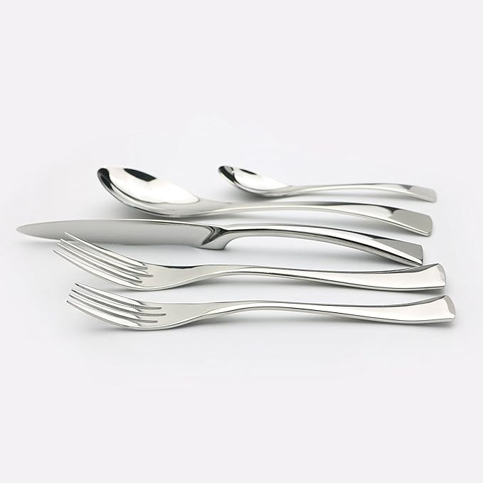 5-Piece 18/10 Stainless Steel Flatware Set, Service for 1