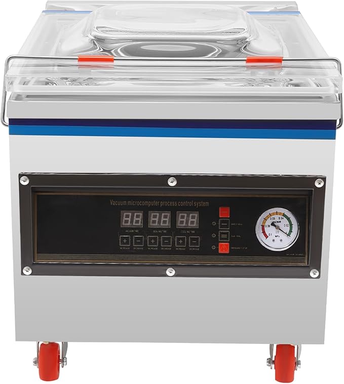 Chamber Vacuum Sealer, 110V 360W ZK-320 Vacuum Packaging Machine with Pure Copper Vacuum Pump Kitchen Packaging Machine for Fresh Meats, Fruit Saver, Pickles
