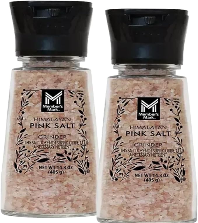 Himalayan Pink Salt Grinder, 14.3 oz (14.3 Ounce(2 pack))