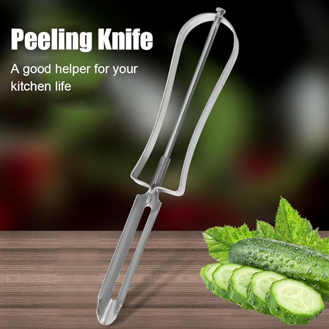 Stainless Steel Rotary Peeler Multi-function Peeling Knife, Potato Carrot Hand Peeler Food Fruit Vegetable Cutter Kitchen Tools, Vegetable Grater Melon Planer for Home Kitchen Outdoor, Peelers