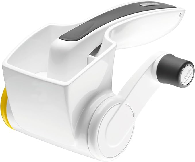 Zyliss Classic Cheese Grater - Handheld Rotary Grater with Handle - Vegetable, Chocolate, Hard Cheese & Nut Grater – White