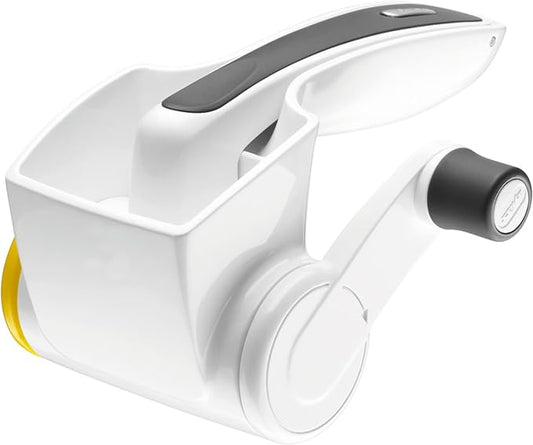 Zyliss Classic Cheese Grater - Handheld Rotary Grater with Handle - Vegetable, Chocolate, Hard Cheese & Nut Grater – White