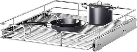 Pull Out Cabinet Organizer 19½" W x 21½" D, Heavy Duty Cabinet Pull Out Shelves, Slide Out Drawers Organization for Kitchen Cabinets Bathroom