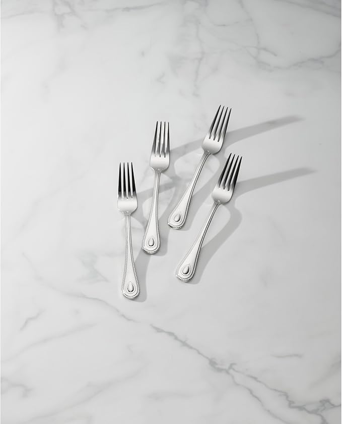 Lenox 894742 French Perle Dinner Forks, Set Of 4