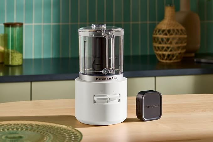 KitchenAid Go Cordless Food Chopper - battery sold separately, KFCR500, Porcelain White
