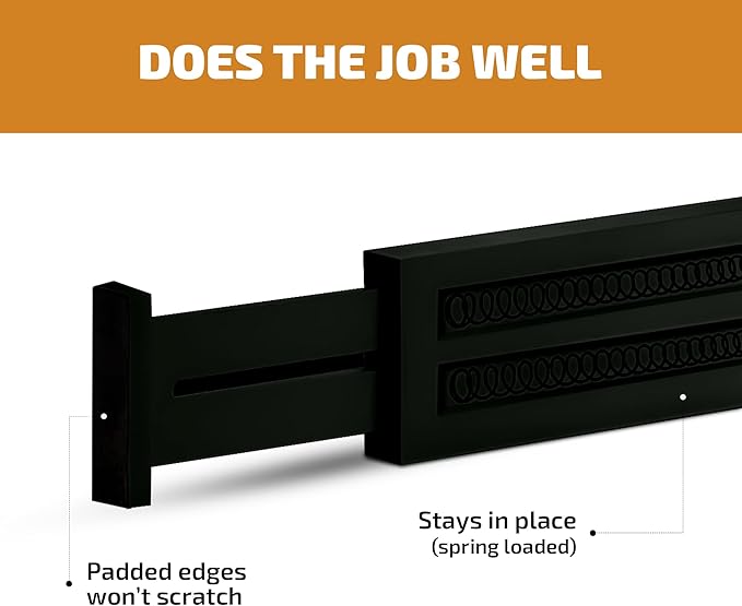 4 Pack Drawer Dividers Bamboo 2.6" High, 16-22" Adjustable Drawer Organizers for Clothes, Expandable Dresser Separators in Bedroom/Bathroom/Kitchen/Office Organization and Storage (Black)